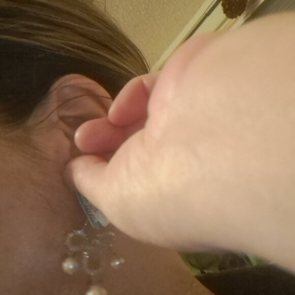 NWT EFFY Sterling silver and pearls earrings - Picture 6 of 7